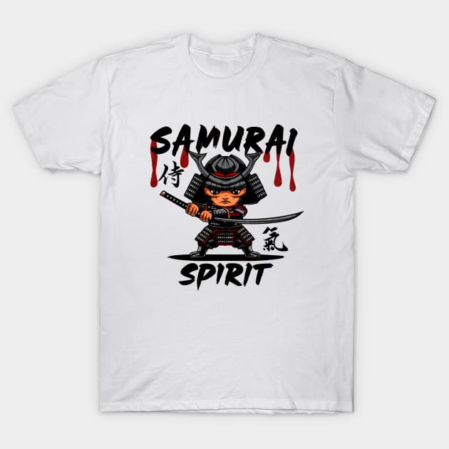 Warrior's Resolve: Samurai Spirit T-Shirt by JPs Tees N Things